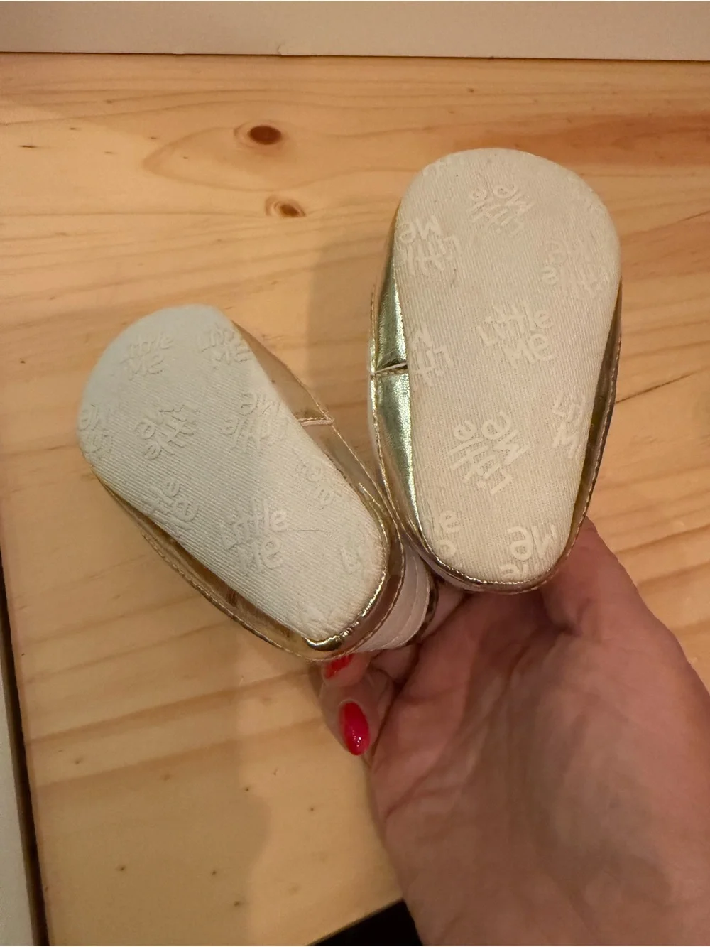 Little Me Heart Sparkle Baby Shoes
